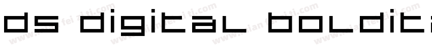 ds digital bolditali字体转换